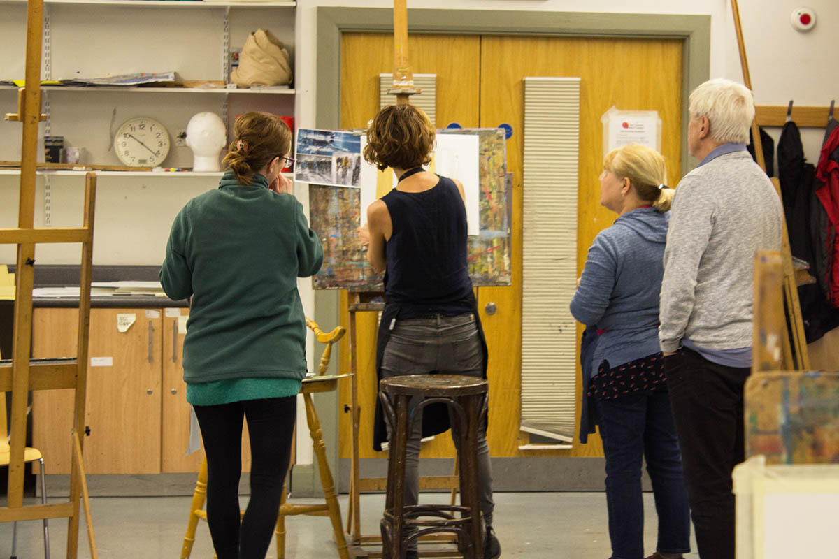summer intensive mixed media painting