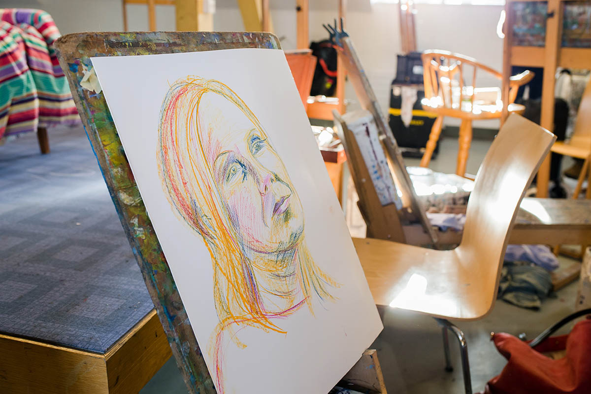 alana portrait drawing and painting 14 17 yrs