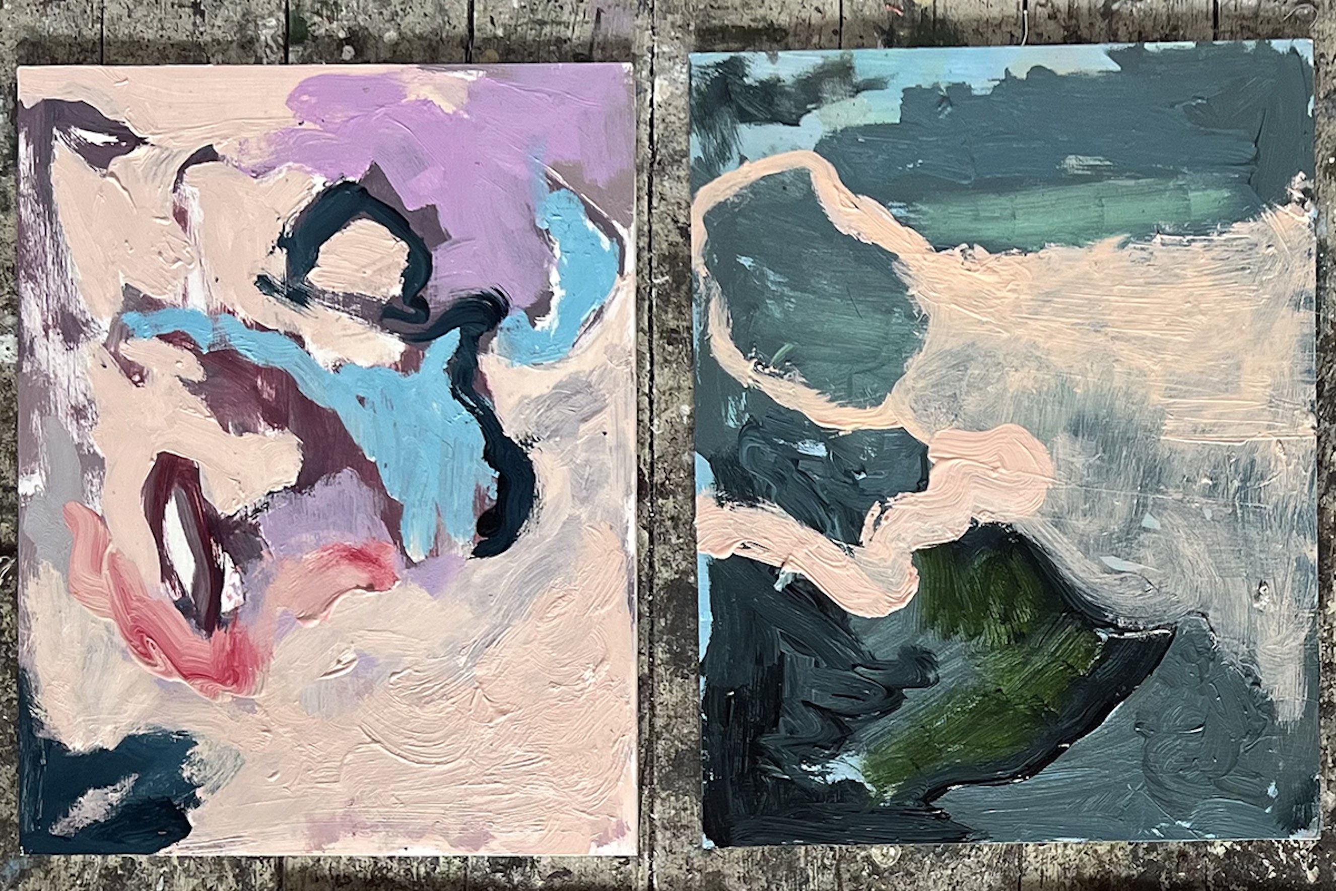 summer abstract painting